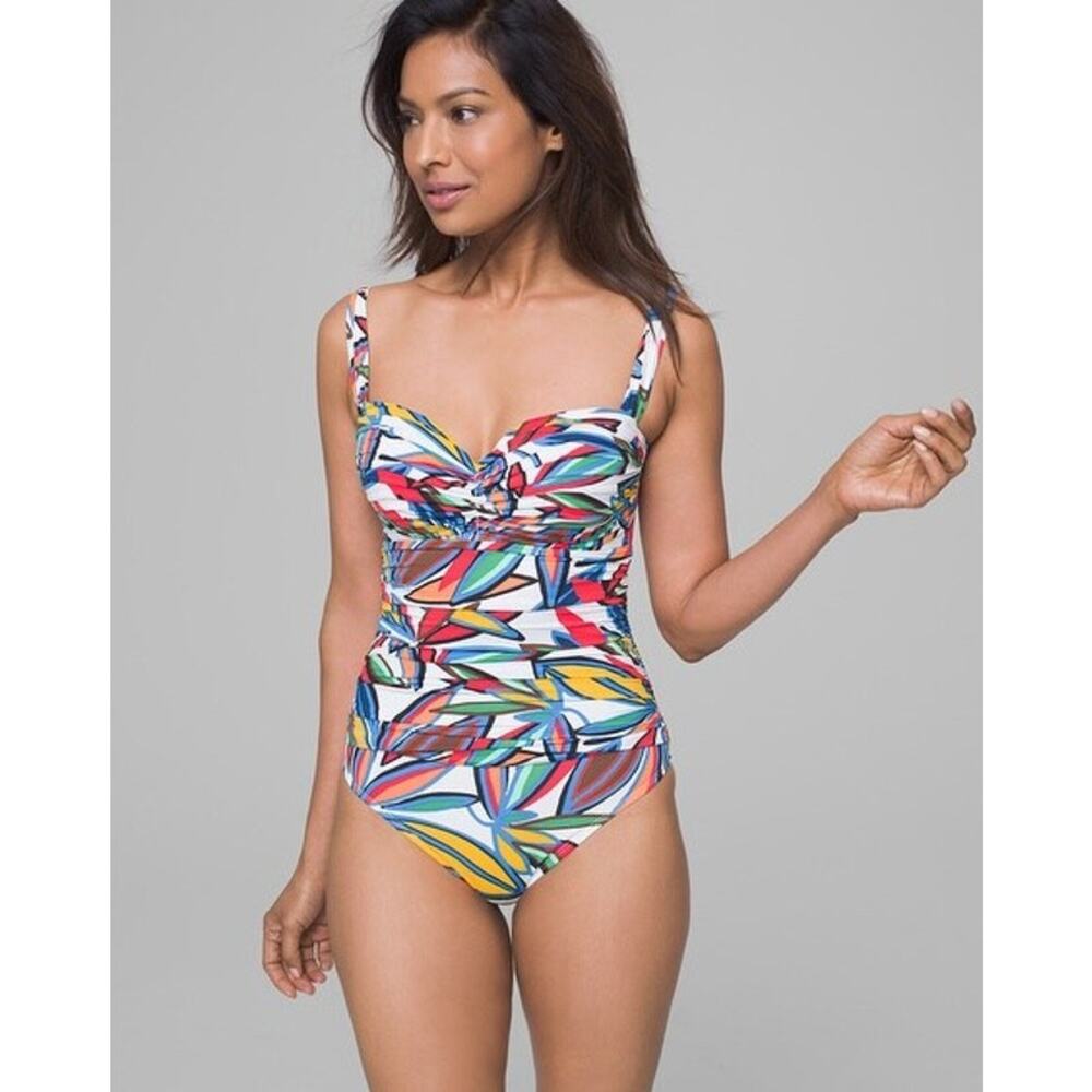 Bleu Rod Beattie Lush Life Shirred Mio One Piece Swimsuit Sz 8
